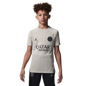 Nike Paris Saint-Germain X Jordan Strike Trainingsshirt 2023-2024 Kids Beige Grijs Zwart