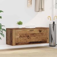 Schoenenkast met plank Oud hout 100 x 35 x 38 cm Bewerkt hout