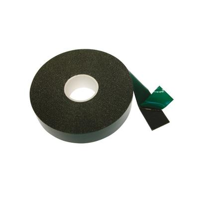 Dubbelzijdig foam tape - 3x stuks - 5 meter x 18 mm - zwart - kunststof - uv-bestendig Dubbelzijdig foam tape - 3x stuks - 5 meter x 18 mm - zwart - kunststof - uv-bestendig