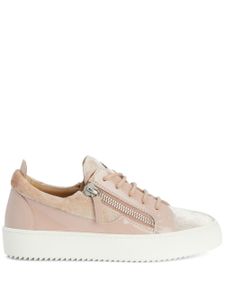 Giuseppe Zanotti baskets Gail en velours - Rose