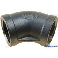 GS30562 - ELLEBOOG 45 H-H ROESTVRIJ STAAL 3/4