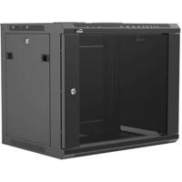 Caymon WPR409R/B 19" installatierack met afneembare zijpanelen 9U zwart