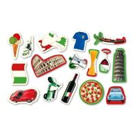 Confetti Italie thema tafel versiering - 48x stuks - Italiaanse feestartikelen