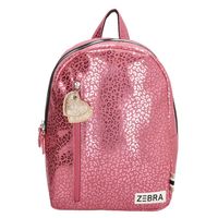 Zebra Trends Girls Rugzak M Metallic Leopard Pink - thumbnail