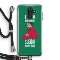 Sleigh Bells Ring: Samsung Galaxy J8 (2018) Transparant Hoesje met koord