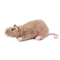 Pluche rat knuffel - bruin - 22 cm - ratten - Dieren - Speelgoed