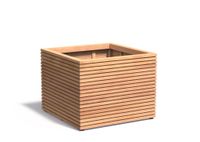 Hardhouten plantenbak Malaga 100x100x75cm.