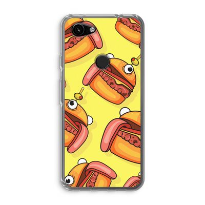 Hamburger: Google Pixel 3a Transparant Hoesje