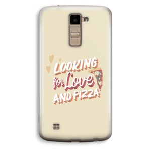 Pizza is the answer: LG K10 (2016) Transparant Hoesje