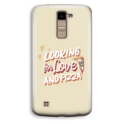 Pizza is the answer: LG K10 (2016) Transparant Hoesje