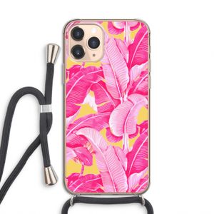 Pink Banana: iPhone 11 Pro Transparant Hoesje met koord