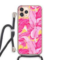 Pink Banana: iPhone 11 Pro Transparant Hoesje met koord