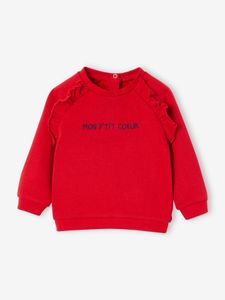 Personaliseerbare fleece babysweater rood