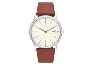 Horlogeband Skagen SKW6083 Leder Cognac 22mm