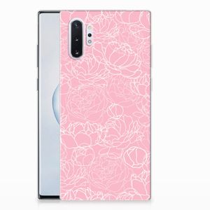 Samsung Galaxy Note 10 Plus TPU Case White Flowers