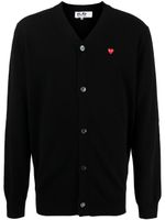 Comme Des Garçons cardigan à patch logo - Noir - thumbnail