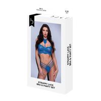 Ondergoed Set Baci Lingerie Bra & Panty Blauw (S/M)