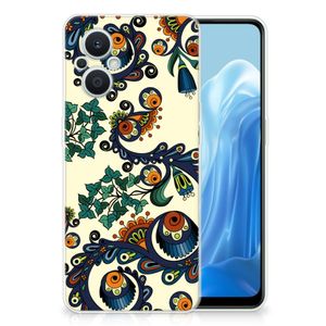 Siliconen Hoesje OPPO Reno8 Lite Barok Flower