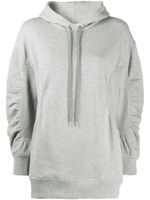 Stella McCartney sweat à capuche à manches structurées - Gris