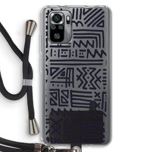 Marrakech print: Xiaomi Redmi Note 10S Transparant Hoesje met koord