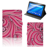 Lenovo Tab E10 Hoes Swirl Pink