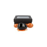 Yoni massage set Obsidiaan / Aventurijn oranje - 9,5 cm - oranje / zwart - M - thumbnail