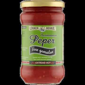 Lekker Bekkie Surinaamse Vers Gemalen Peper Extreme Hot 290 ml bij Jumbo