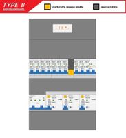 SEP (Type B) verdeler CHB24 HS, 3xALS2, 9xINS, 1xForn (3F)