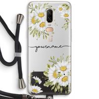 Daisies: OnePlus 6 Transparant Hoesje met koord Daisies: OnePlus 6 Transparant Hoesje met koord