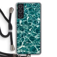 Weerkaatsing water: Samsung Galaxy S21 FE Transparant Hoesje met koord