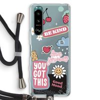 Positivity: Sony Xperia 5 III Transparant Hoesje met koord