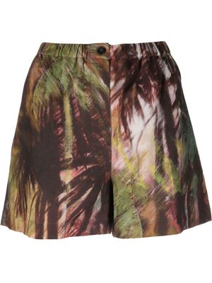 Alanui short à imprimé tropical - Vert