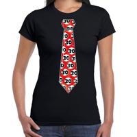 Verjaardag cadeau t-shirt voor dames - 30 jaar - zwart - stropdas stopbord