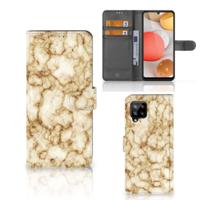 Samsung Galaxy A42 5G | Bookcase | Marmer Goud