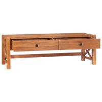 The Living Store Tv-meubel - Houten - 140x40x45 cm - Gerecycled teakhout