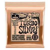 Ernie Ball 3224 Turbo Slinky Nickel Wound 9,5 - 46 snaren voor elektrische gitaar (3 sets) - thumbnail