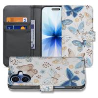 Apple iPhone 17 Vlinder Wallet Hoesje Met 3 Pasjes PU Leder