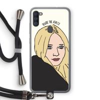 Ashley: Samsung Galaxy A11 Transparant Hoesje met koord