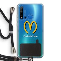 I'm lovin' you: Huawei P20 Lite (2019) Transparant Hoesje met koord