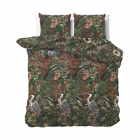 Dekbedovertrek Velvet Lotus Natuur & Bloemen 200x200 Cm Manilla - Dekbed-Discounter.nl