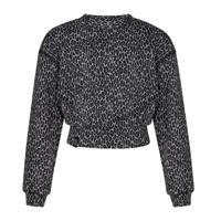 KIEstone winter sweater meisjes - bruin panter - Marieke