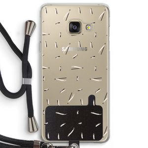 Hipster stripes: Samsung Galaxy A3 (2016) Transparant Hoesje met koord