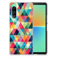 Sony Xperia 10 V | TPU bumper | Geruit