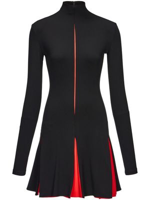 Ferragamo Mini-jurk met hoge hals - Zwart