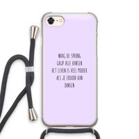 Sprong: iPhone 7 Transparant Hoesje met koord