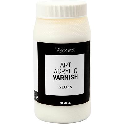 Creativ Company Art acrylic vernis, transparant glans, wit, 500 ml/ 1 doosje