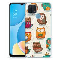 OPPO A15 | TPU Hoesje | Vrolijke Uilen