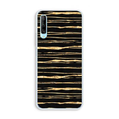 Gouden strepen: Huawei P Smart Pro Transparant Hoesje