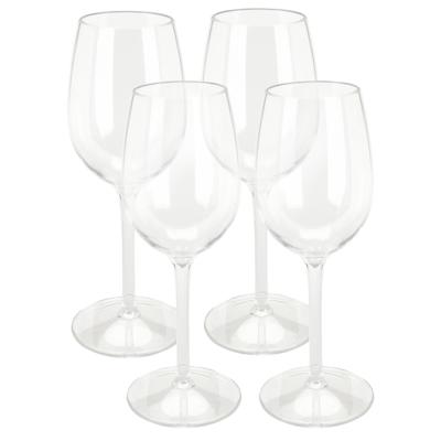 Excellent Houseware Wijnglas - 4x - transparant - kunststof - 330 ml Excellent Houseware Wijnglas - 4x - transparant - kunststof - 330 ml