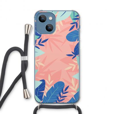 Tropisch: iPhone 13 Transparant Hoesje met koord